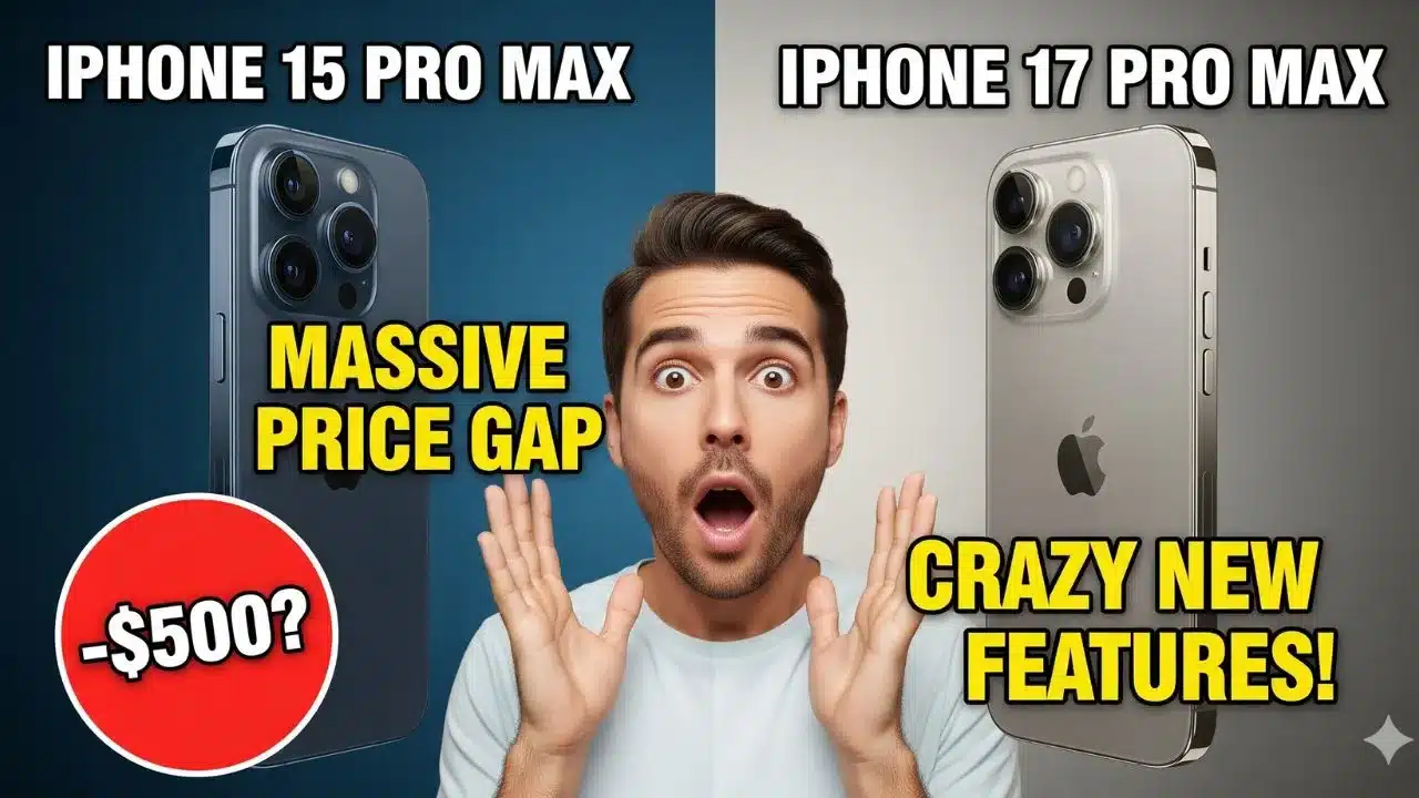 Apple iPhone 15 vs iPhone17 Pro Max