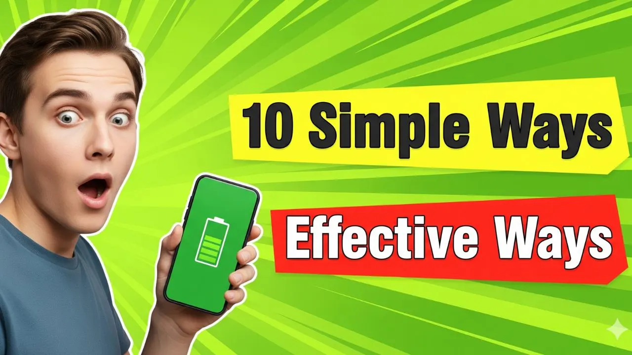 10 Simple and Effective Ways to Increase Smartphone Battery Life