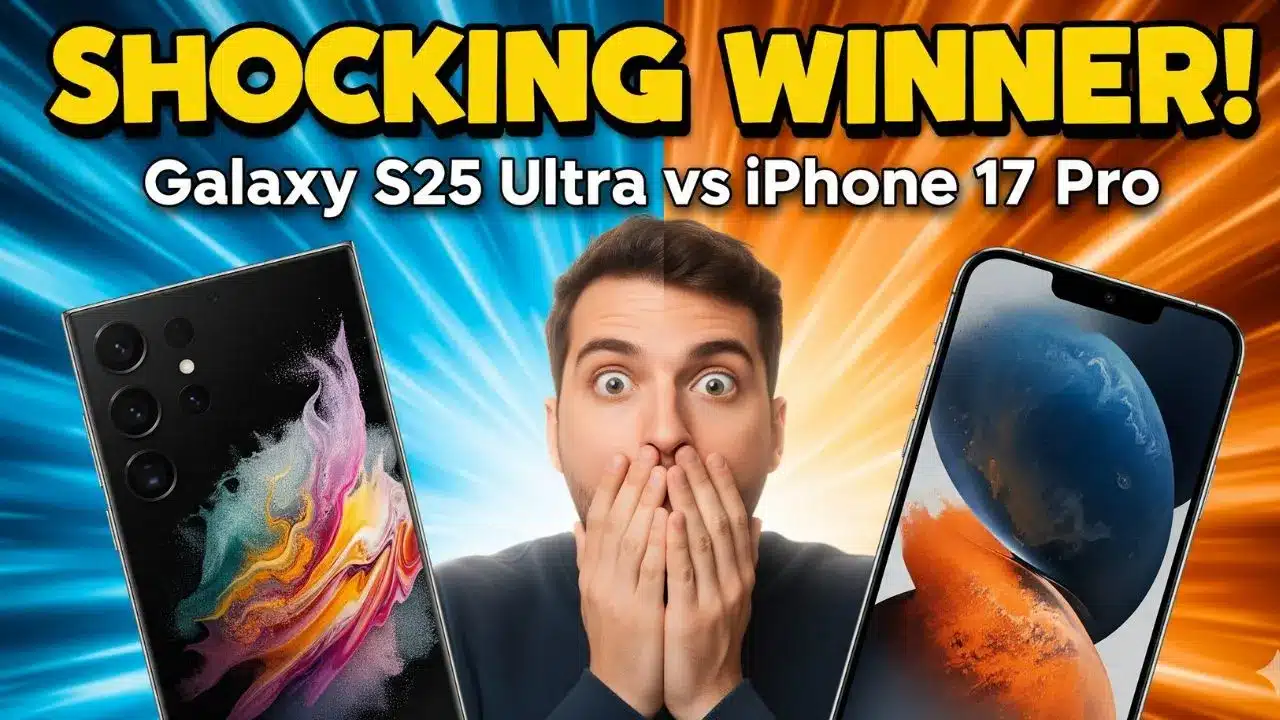Samsung Galaxy S25 Ultra vs iPhone 17 Pro comparison