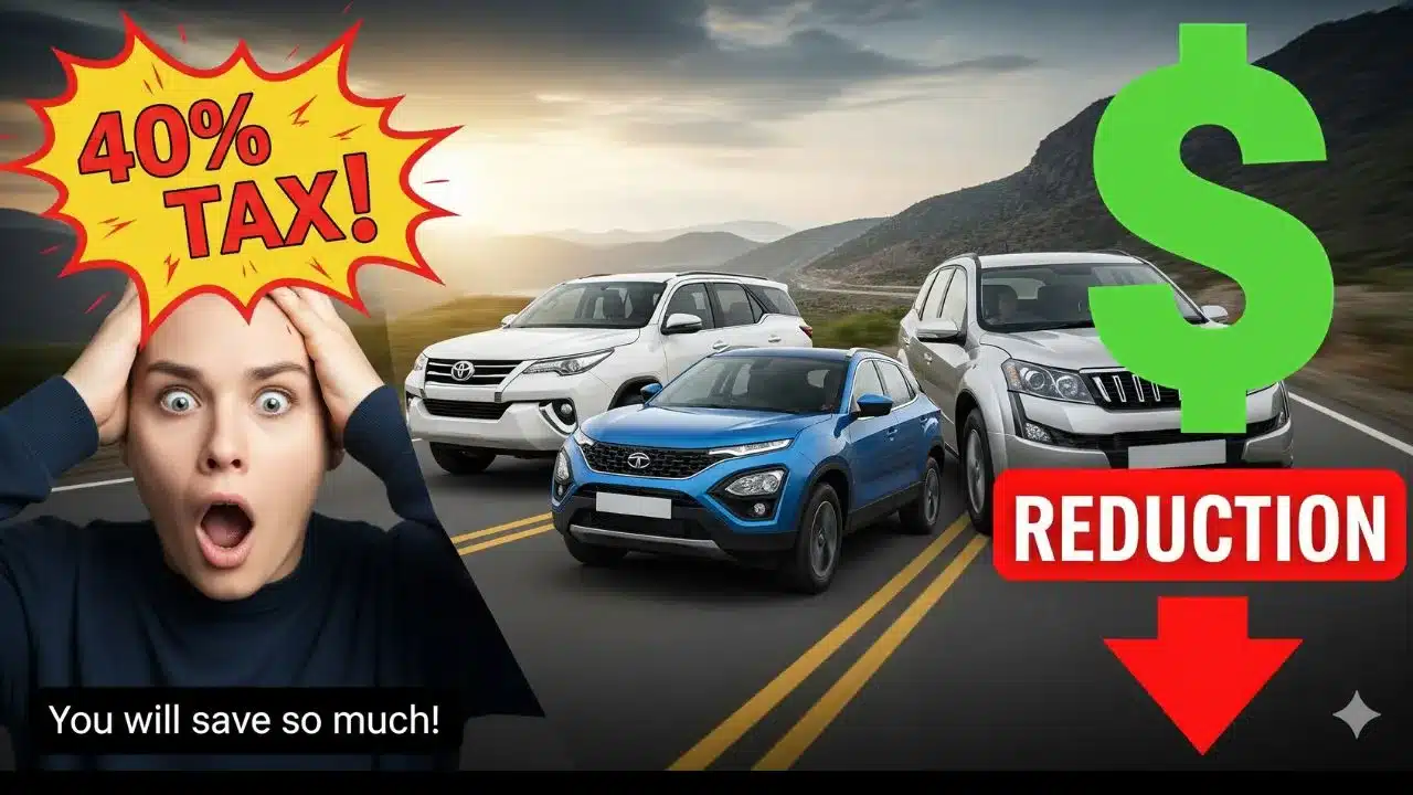 SUV खरीदने वालों की हुई बल्ले-बल्ले! 50% की जगह अब सिर्फ 40% टैक्स, Fortuner से लेकर Harrier तक पर होगी इतनी बचत